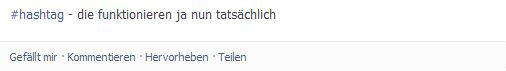 Facebook Hashtags die auch funktionieren