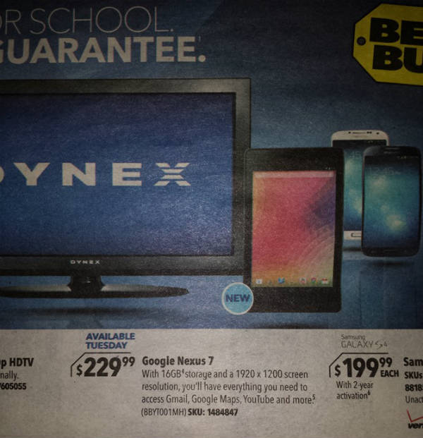 Google Nexus 7 bei Best Buy