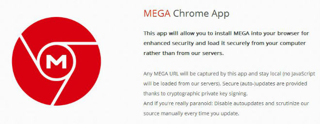 MEGA Chrome App