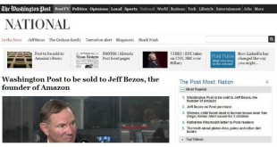 Jeff Bezos kauft sich die Traditionszeitung Washington Post