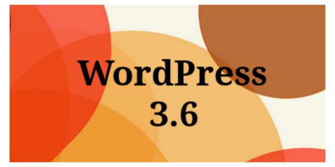 Wordpress in Version 3.6 released