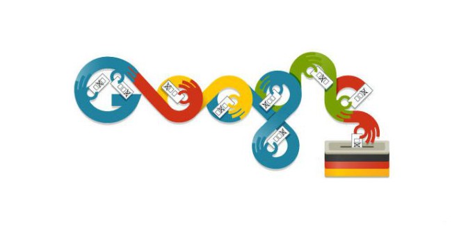 Google Doodle zur Bundestagswahl 2013 - Wochenrückblick