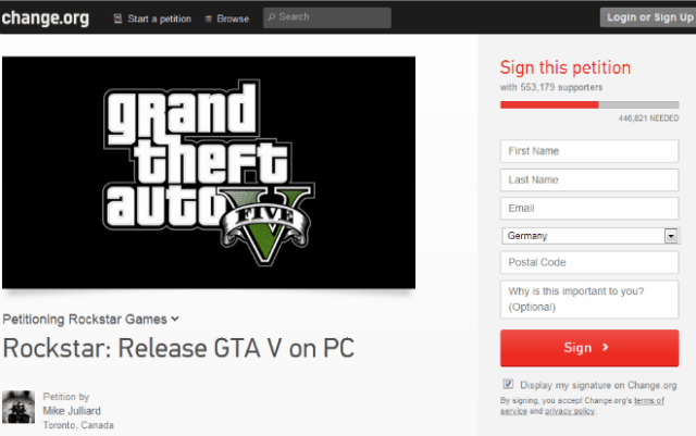 GTA 5 Petition