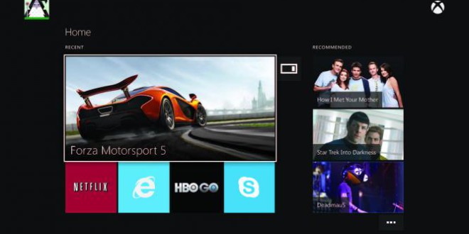 xBox One Dashboard