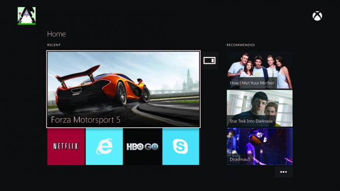 xBox One Dashboard