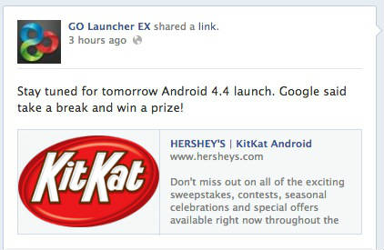 Go Launcher EX auf Facebook