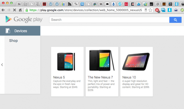 Google Nexus 5 Play Store