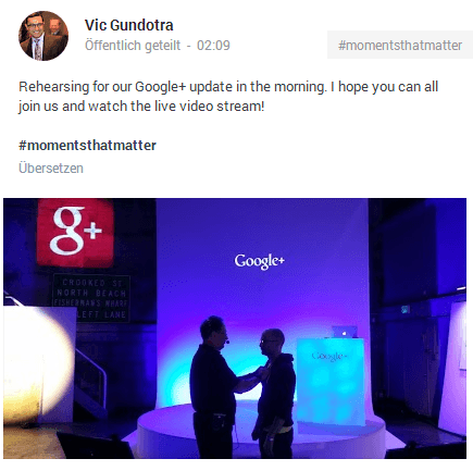 Google Plus Event