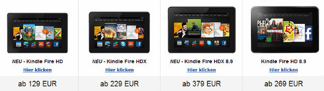 Kindle Fire HDX - Preisvergleich