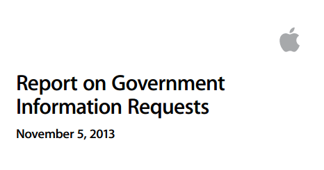 Apple Reports on Fobernment Information Requests