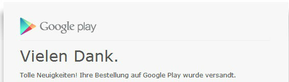 Google Nexus 5 Auslieferung der Google Play Store Bestellung