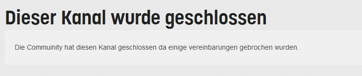 Twitch TV - Kanal geschlossen
