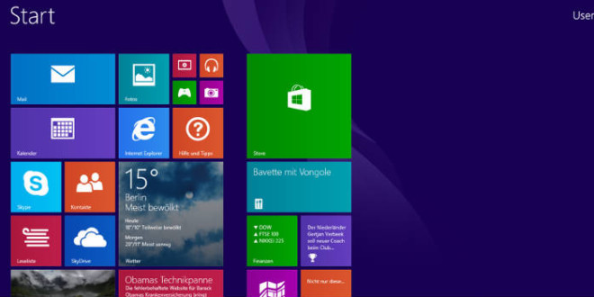 Windows 8 Metro mit Startbutton