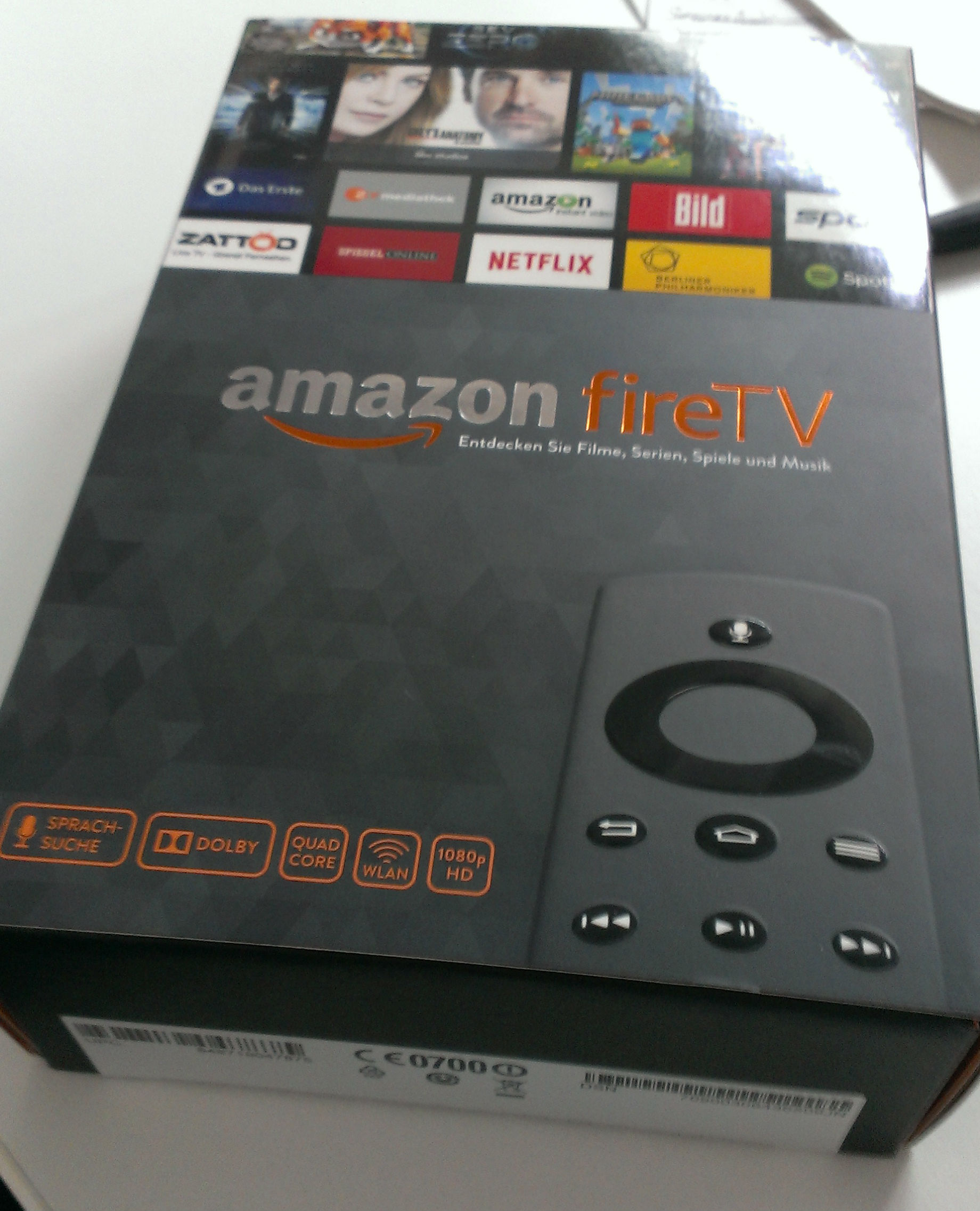 Amazon Fire TV in Original-Verpackung