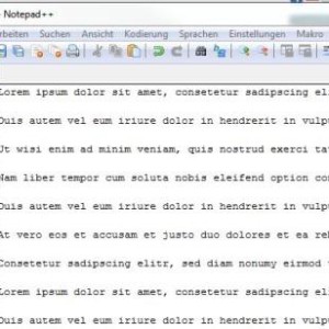 Doppelte Zeilenumbrüche mit Notepad Plus Plus löschen