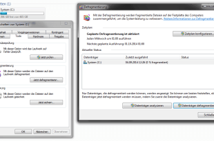 Festplatte unter Windows 7 defragmentieren