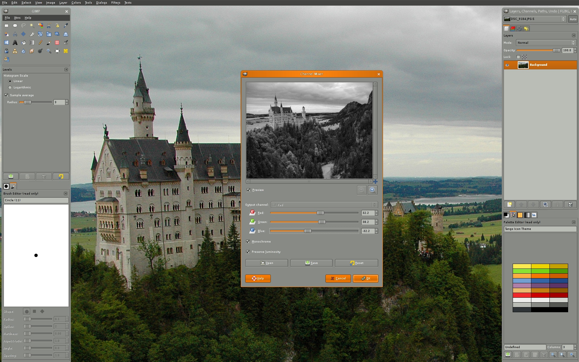 Gimp unter Linux