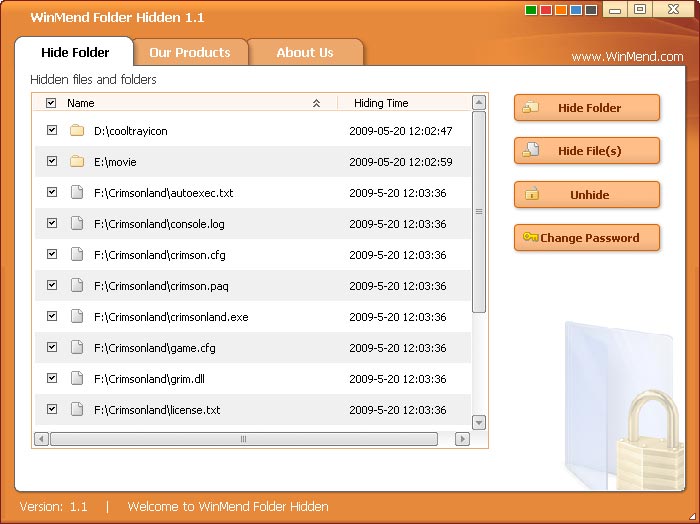 WinMend Folder Hidden - Dateien und Ordner verstecken